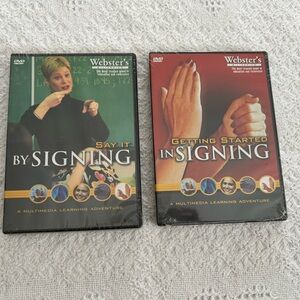 Webster’s American Sign Language DVD Set Start Signing ASL NEW